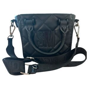 Steve Madden Black Quilted Shoulder Crossbody Bag
